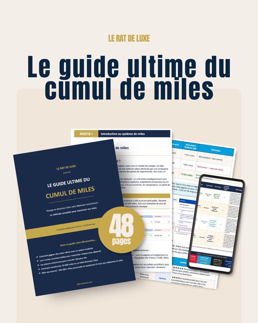Le guide ultime du cumul de miles - 48 pages
